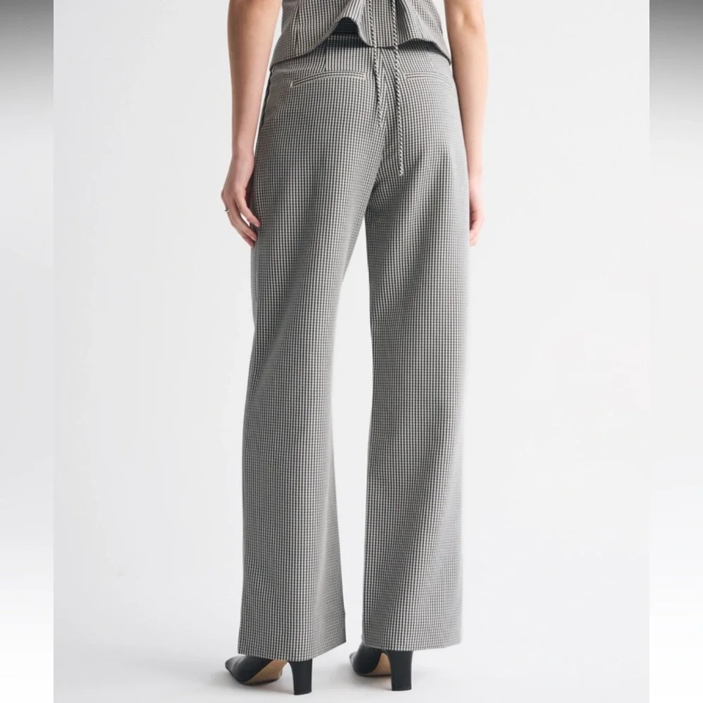 A&F Sloane Tailored Wide Leg Pant 24 - Picture 3 of 8